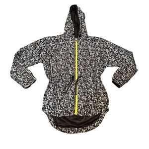 Fabletics Siena Windbreaker Jacket Women's XS Hooded Zip Lightweight Black White